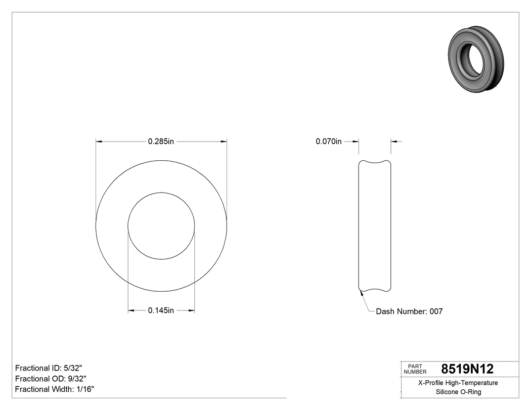 Technical drawing - 8519N12